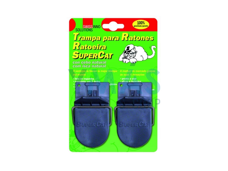 TRAMPA RATONES CON CEBO SUPERCAT (2UDS)