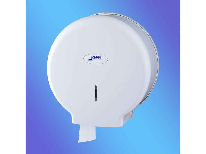 DISPENSADOR PAPEL HIGIENICO INDUSTRIAL ABS BLANCO