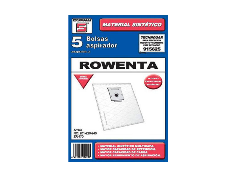 BOLSA ASPIRADOR UNIVERSAL (5 UNIDADES) SINTETICA