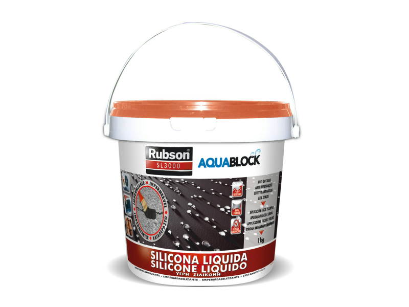 SILICONA LIQUIDA AQUABLOCK 1KG COLOR TEJA HENKEL