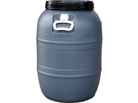 BIDON DE BOCA ANCHA 65L CON TAPA Y ASAS GRIS USO ALIMENTARIO 40 X 67