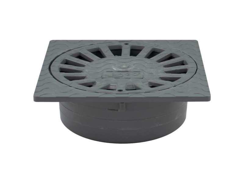 SUMIDERO SIFONICO VERTICAL 250 X 250 X 90MM SALIDA 90 - 110MM PVC