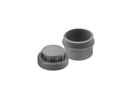 TAPON DE REGISTRO ENCOLAR MACHO 75MM CON ROSCA PVC EVACUACION 