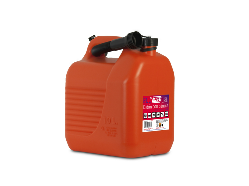 BIDON HOMOLOGADO HIDROCARBUROS CON VALVULA 10L