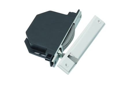 RECOGEDOR COMPACTO BLANCO CINTA 14 MM ESTRECHA GRIS