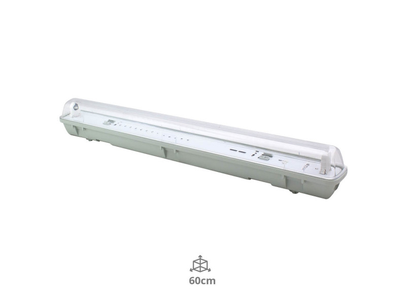 PANTALLA ESTANCA PARA TUBO LED T8 60CM