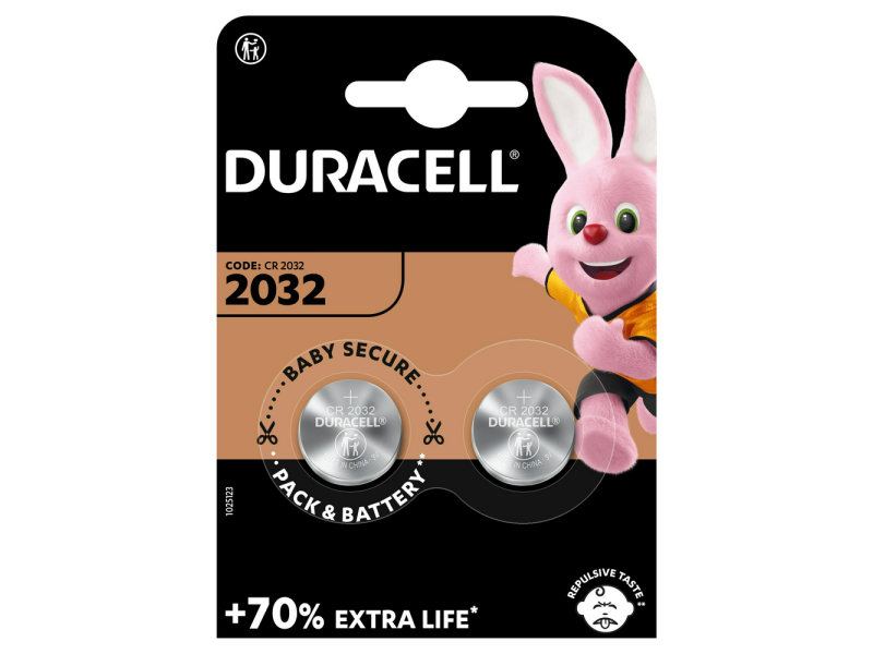 PILA BOTON DURACELL LITIO 2032 2 UNIDADES