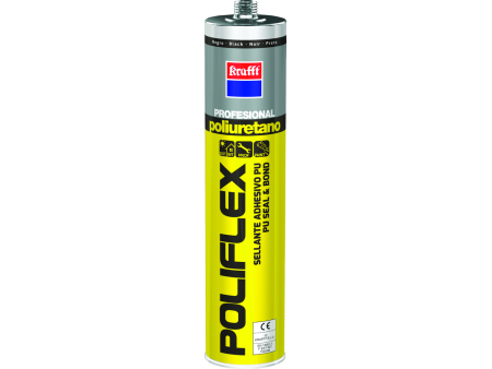 SELLADOR POLIURETANO POLIFLEX PLUS NEGRO 290ML