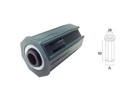 CONTERA PLASTICA FIJA CON RODAMIENTO INCLUIDO A42 MM 82 X 28 MM