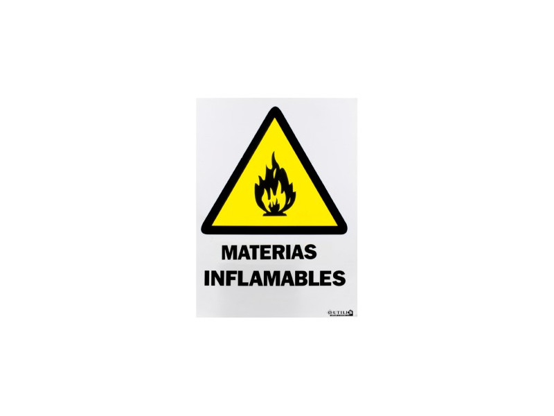 SEÑAL 40 X 30 "MATERIAS INFLAMABLES"