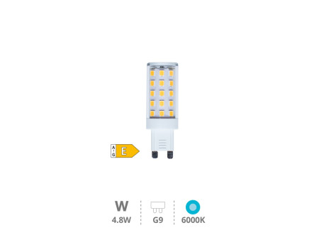 BOMBILLA LED SMD 4.8W G9 6000K