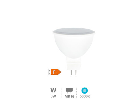 BOMBILLA LED DICROICA 5W MR16 6000K 12V