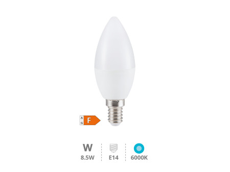 BOMBILLA LED VELA 8.5W E14 6000K