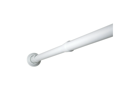 BARRA CORTINA BLANCA RECTA EXTENSIBLE 75 - 115CM TUBO 22MM