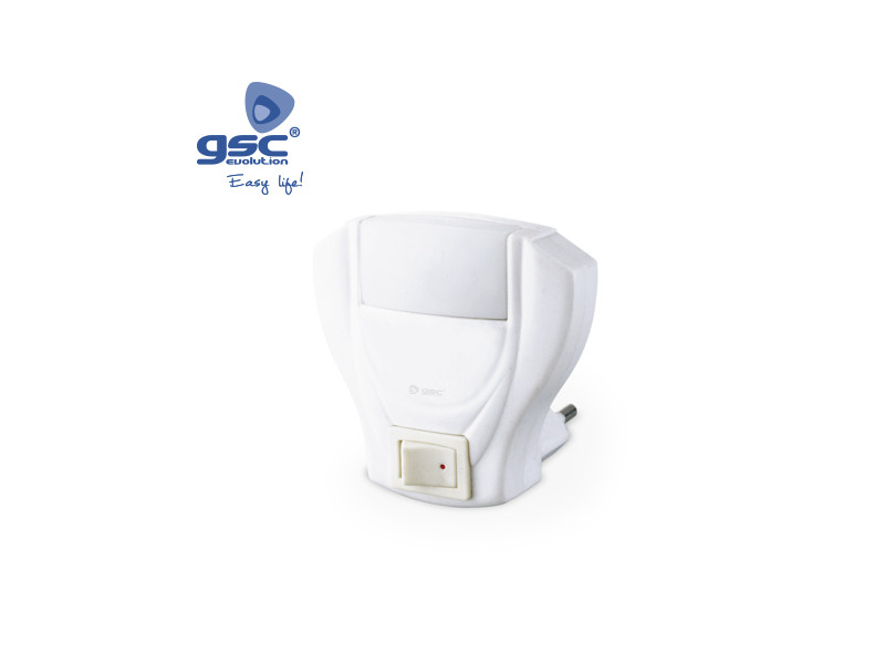 LUZ DE NOCHE ANGULO RECTO CON INTERRUPTOR 1W 230V