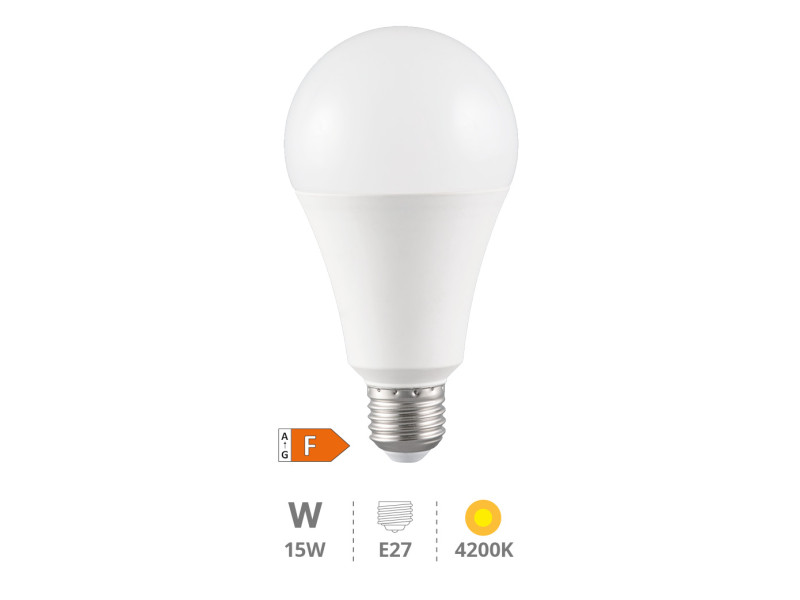 BOMBILLA LED ESTANDAR A60 15W E27 4200K