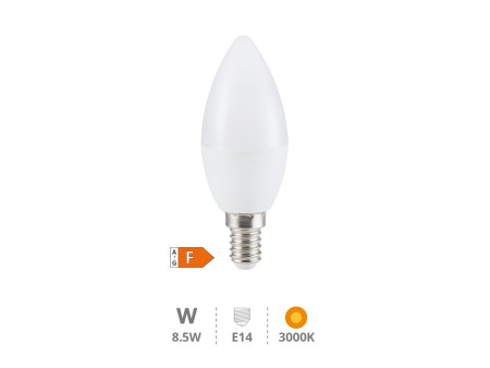 BOMBILLA LED VELA 8.5W E14 3000K