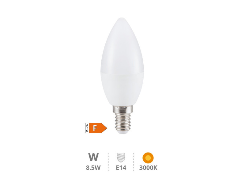 BOMBILLA LED VELA 8.5W E14 3000K