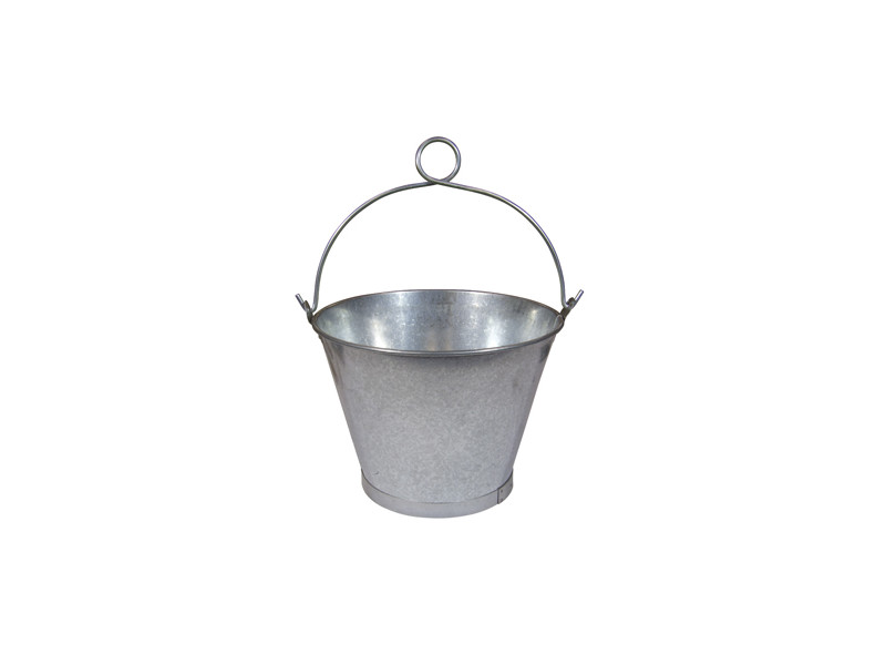 CUBO GALVANIZADO CONICO ASA FIJA 260 X 350 (14L)