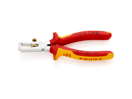 ALICATE PELACABLES 160MM AISLADO ELECTRICAMENTE 1.000V CAPACIDAD 10MM2