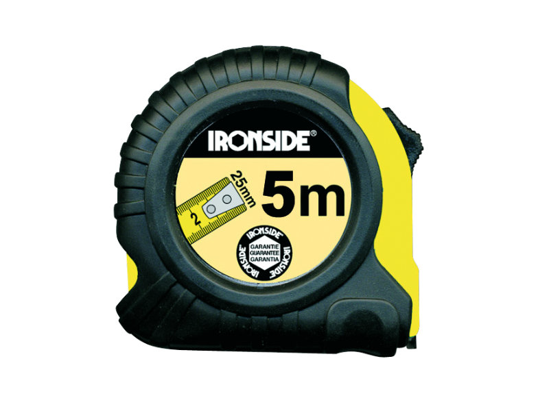 FLEXOMETRO BIMATERIA CON FRENO 5M X 25MM IRONSIDE