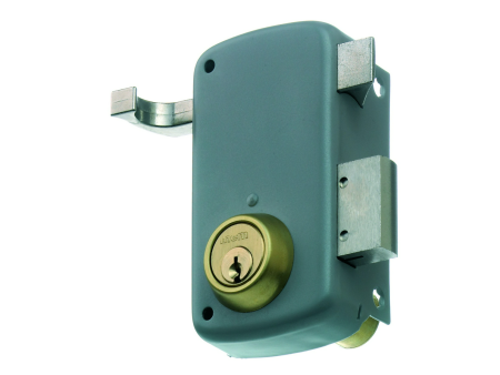 CERRADURA DE SOBREPONER 2556-APR 70MM IZQUIERDA CON TIRADOR PINTADA