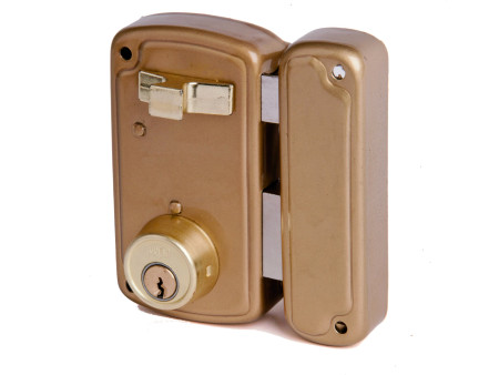 CERRADURA DE SOBREPONER 4056A 75MM IZQUIERDA CON TIRADOR PINTADA