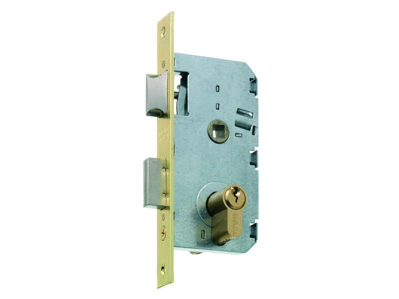 CERRADURA DE EMBUTIR 50MM 2501-250AN311 LATONADA MCM 