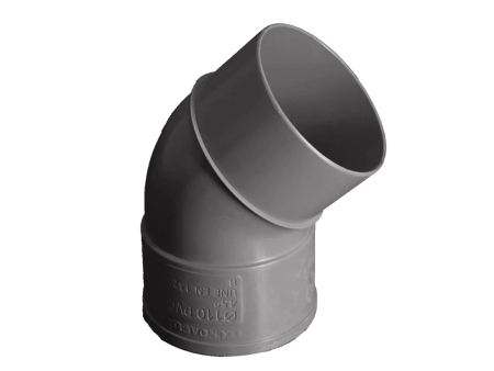 CODO 45º ENCOLAR M-H 75MM PVC EVACUACION
