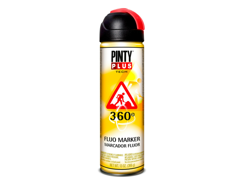 PINTURA EN SPRAY PINTYPLUS TECH 650CC MARCADOR 360° ROJO T107