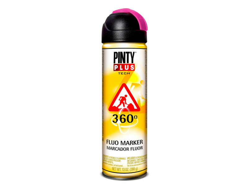 PINTURA EN SPRAY PINTYPLUS TECH 650CC MARCADOR 360° FUCSIA T184