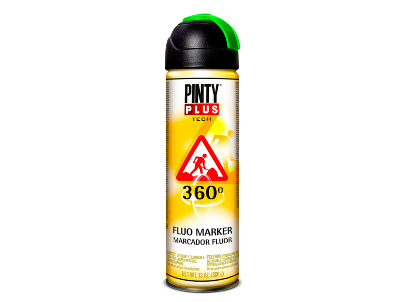 PINTURA EN SPRAY PINTYPLUS TECH 650CC MARCADOR 360° VERDE T136