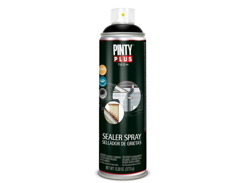 PINTYPLUS TECH 650CC SELLADOR GRIETAS NEGRO SG104