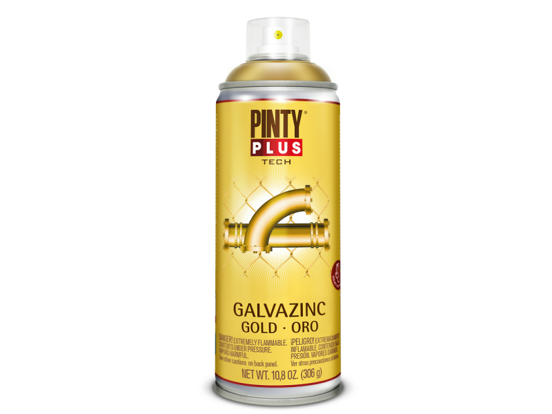 PINTURA PINTYPLUS TECH SPRAY 520CC GALVANIZADO ORO G151