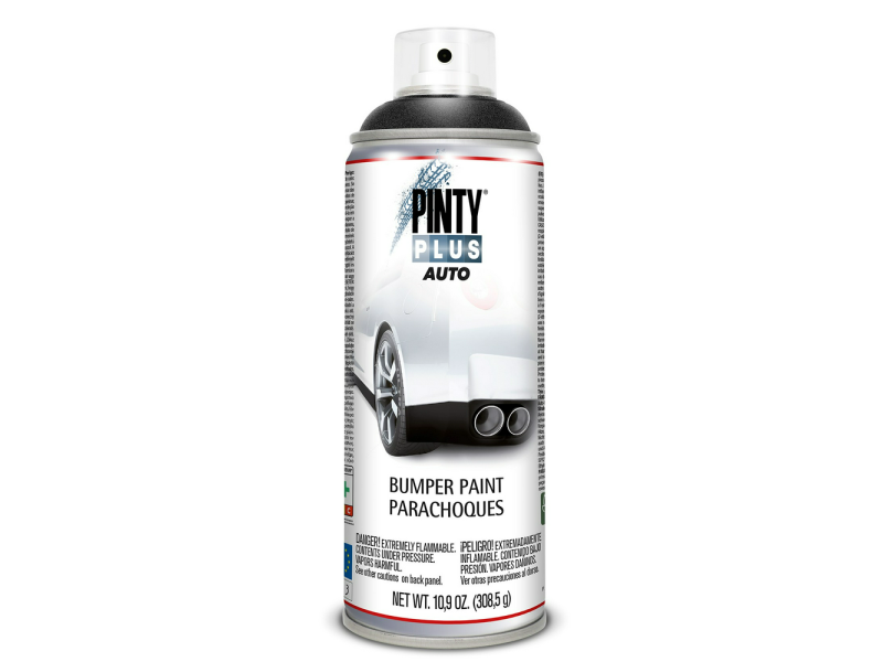 PINTURA EN SPRAY PINTYPLUS AUTO 520CC BUMPER TEXTURADO NEGRO BT104