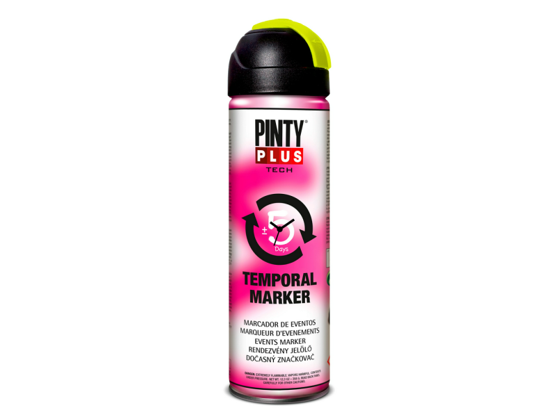 PINTURA EN SPRAY PINTYPLUS TECH MARCADOR EVENTOS 650CC AMARILLO T146