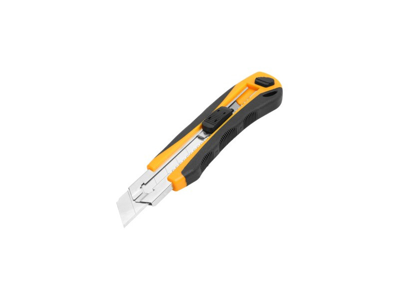 CUTTER RETRACTIL 25MM + REPUESTOS DE HOJA SK5 TOLSEN