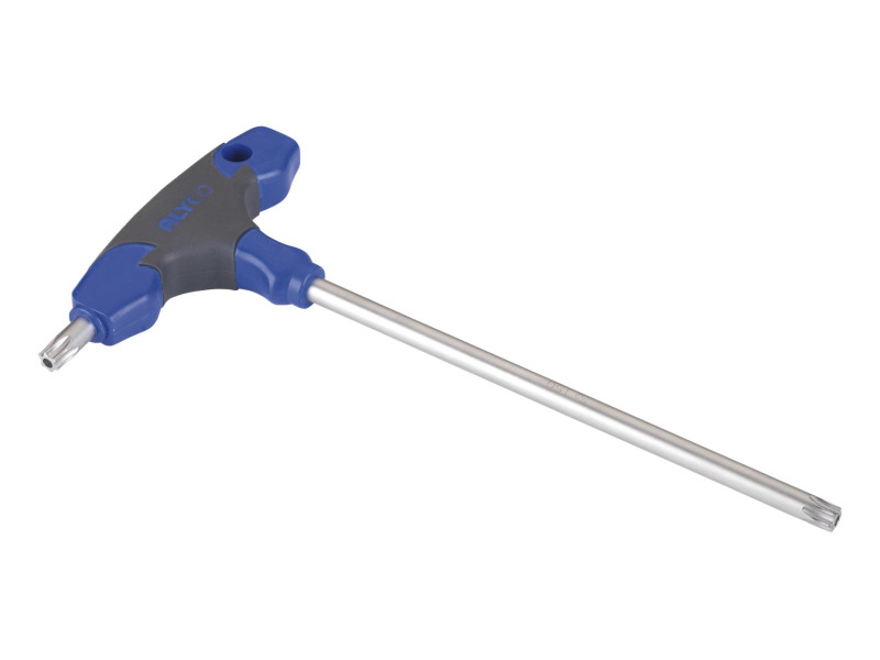 LLAVE TORX INVIOLABLE CON MANGO EN T BICOMPONENTE T- 25 ALYCO