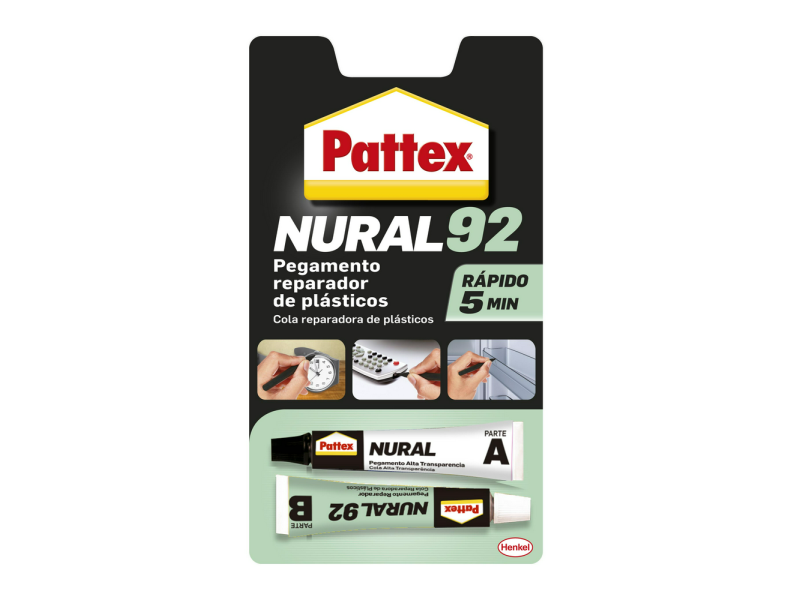NURAL-92 PEGAMENTO REPARADOR DE PLASTICOS RAPIDO 22ML
