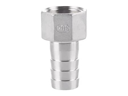 ESPIGA TETINA PARA MANGUERA 15MM ROSCA 1/2" HEMBRA CROMADA