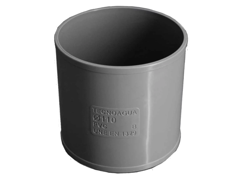 MANGUITO UNION PASANTE ENCOLAR H-H 110MM PVC EVACUACION AEM00010