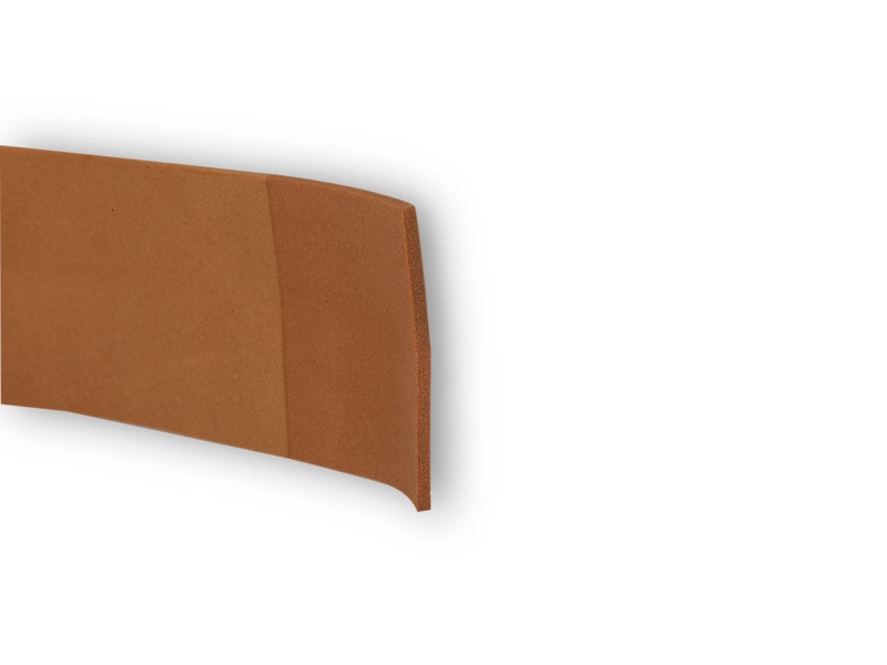 BURLETE BAJO PUERTAS ESPUMA EVA. ADHESIVO 100 X 3.8 CMS MARRON