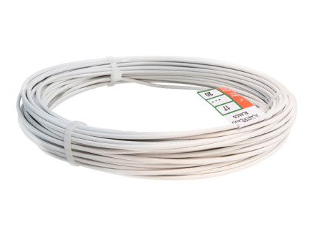 ROLLO ALAMBRE PLASTIFICADO BLANCO Nº16 10 METROS
