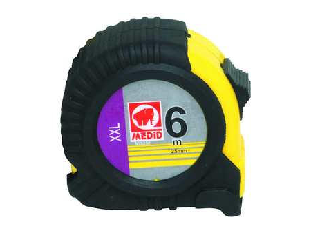 FLEXOMETRO ANTICHOQUE 10M X 25MM CON FRENO XXL
