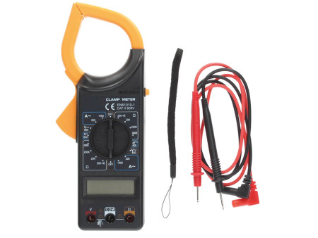 MULTIMETRO DIGITAL A PINZA CON PUNTAS Y CABLE. BLISTER