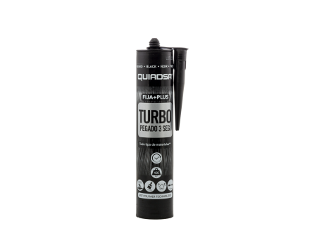 ADHESIVO SELLADOR FIJA + PLUS TURBO NEGRO 290ML