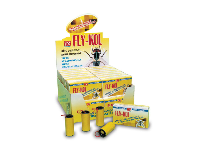 TIRA ATRAPAMOSCAS FLY-KOL 4UDS