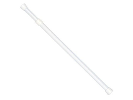 BARRA PORTAVISILLOS EXTENSIBLE 20 - 32CM 8MM BLANCO