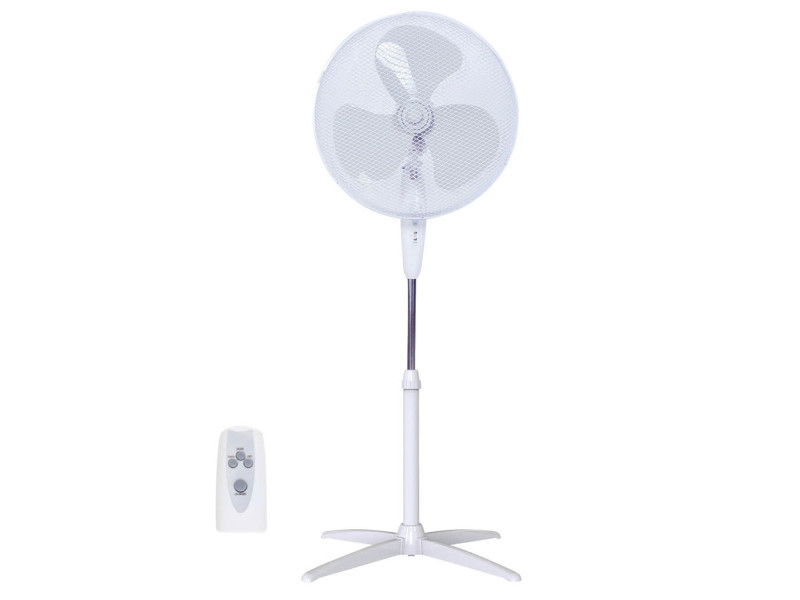 VENTILADOR DE PIE KHELA CON MANDO 43 CM 45 W BLANCO