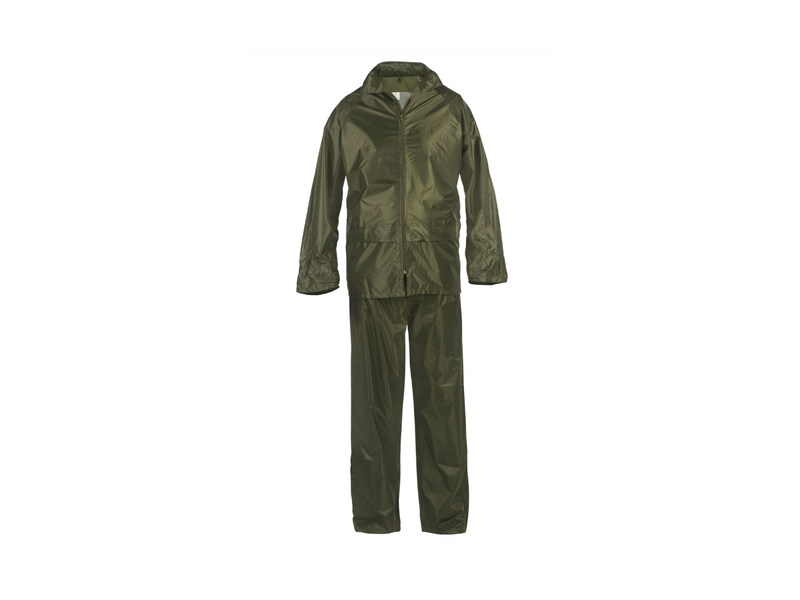 TRAJE AGUA INGENIERO NYLON PVC VERDE L NIVEL
